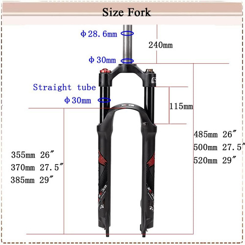 Horquilla Bucklos, Delantera, Para Bicicletas De Montaña Ab