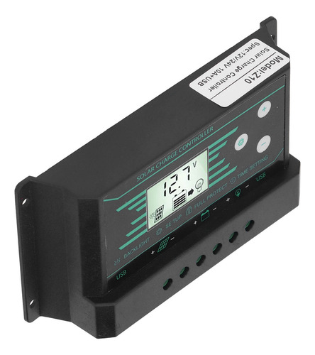 Panel Regulador De Panel De Control Solar Pwm, Pantalla Lcd