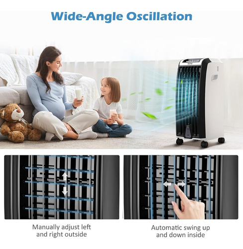 Costway Ventilador Portátil Con Control Remoto 3 Modos