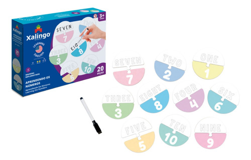Quebra-cabeça Didático Infantil Números Em Inglês Xalingo