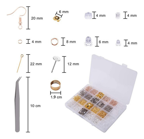 3600x Earring Making Kit Diy Handmade Silicone Earrings
