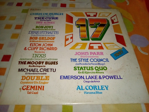 Vinilo. 17 Top Hits. 1987