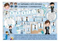 Comprar Kit Imprimible Comunión Imágenes Candybar Invitaciones Niños