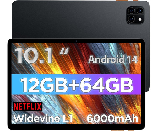 Tableta Android, Tableta Android 14 De 10.1 Pulgadas, Cpu Oc