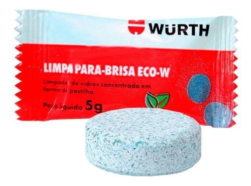 Imagem 1 de 3 de Limpador Para-brisa Em Pastilha Eco - Wurth 5g ( 1 Unidade )