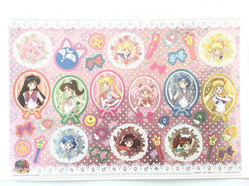Sailor Moon 20th Aniversary Edition Stickers Set Bandai.