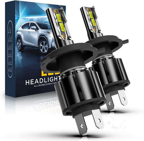 Par De Bombillos Led H4 Carro O Moto Dc 20.000lm