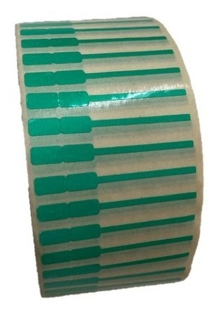 Imagen 3 de 5 de Etiqueta De Joyeria 48x5 Mm Verde Aqua C/2700 C3