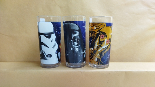 Colección De Tres Vasos Star Wars Pepsi
