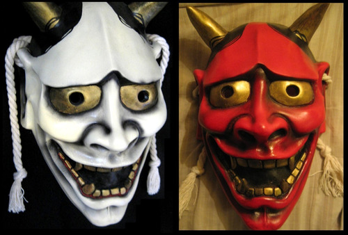 Mascara Hannya, Demonio Japones, Japon, Noh, Mask, Samurai