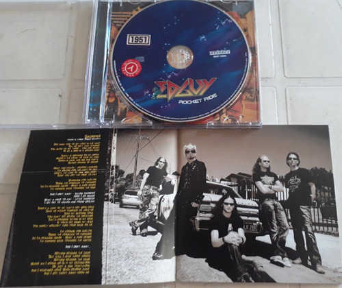 Cd Edguy - Rocket Ride 1er Edición Japonesa Power Metal (Usado)