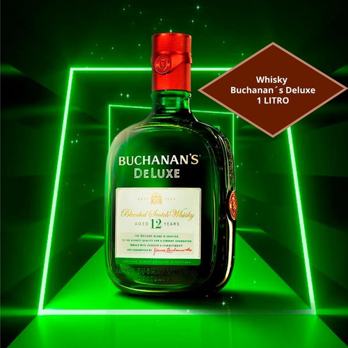 Caja Whisky Buchanans Deluxe 12 Años 1 L 12 Piezas
