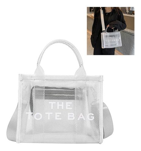 Bolsa Transparente De Moda Coreana Jelly Bag Commuter Bag