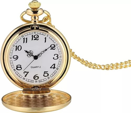 Oro Reloj Bolsillo Con Colgante Para Trajes Peaky Blinders