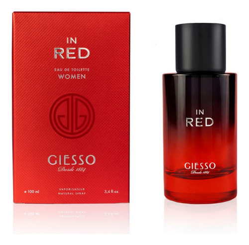 Perfume Giesso In Red Women Edt 100ml Volumen De La Unidad 100 Fl Oz