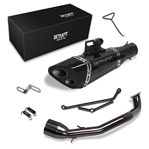Sistema De Tubo De Escape Motor Gy6 De Scooters Y Atv D...