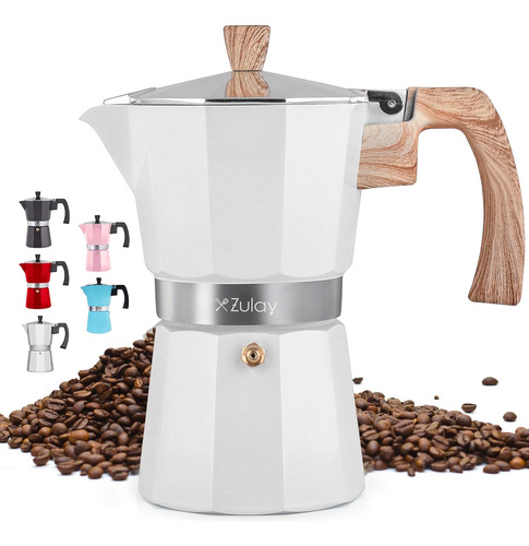 Zulay Classic Stovetop Espresso Maker Para Un Espresso Fuert