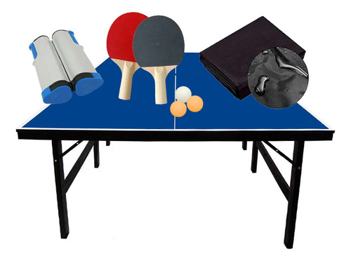 Mesa Ping Pong 15mm 1001 Klopf + Kit Completo 55091 + Capa