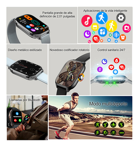 Smartwatch Reloj Inteligente Bluetooth Hombre Mujer Llamada
