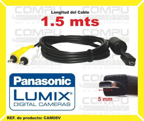 Cable Video A/v Panasonic Nikon Ref: Cam08v Computoys Sas