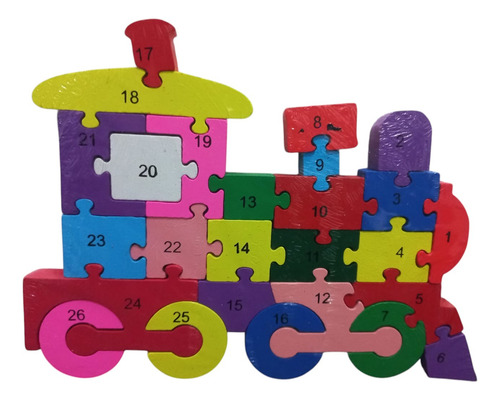 Quebra Cabeça Didático Mdf Infantil Números E Alfabeto