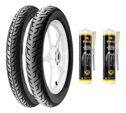 Par Pneu Cbx 200 100/90-18 + 275-18 Mt65 Pirelli + Selantes