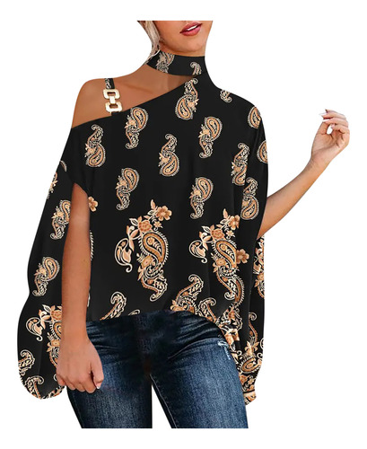 Blusa M Para Mujer, Casual, De Media Manga, Cuello Descubier