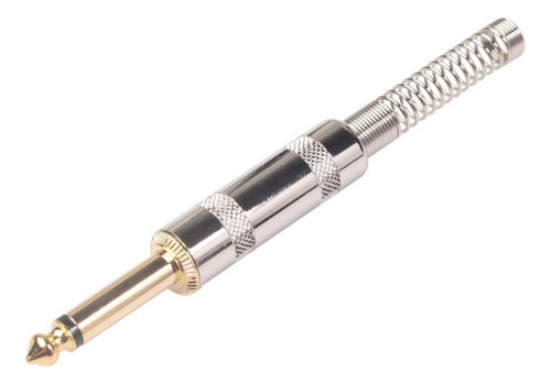 Para 2x 1 / 4inch Ts 6.35mm Plug Para Micrófono Guitarra