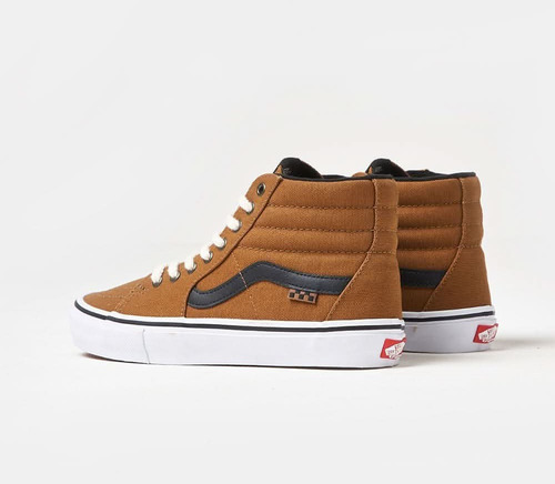 Tênis Skate Sk8 Hi Duck Canvas Golden Brown Unissex.