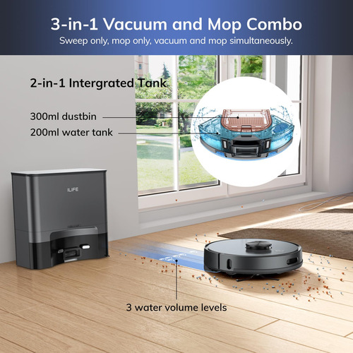 Robot Aspirador Ilife T20s Autovaciante 5000pa