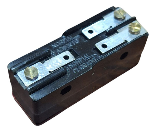 Micro Interruptor Bs-1 Na + Nc Botón Neumann Rojo/negro