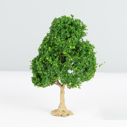 3 Piezas De De De Ferrocarril, En Miniatura, Árbol Verde