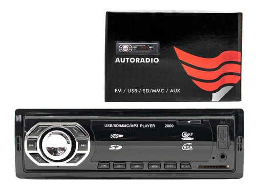 2 Unidades Mp3 Player Automotivo Usb Sd Auxiliar P2 Rádio Fm