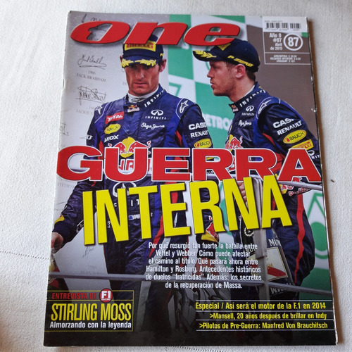 Revista One N° 87 Abril 2013 - Batalla Vettel Y Webber