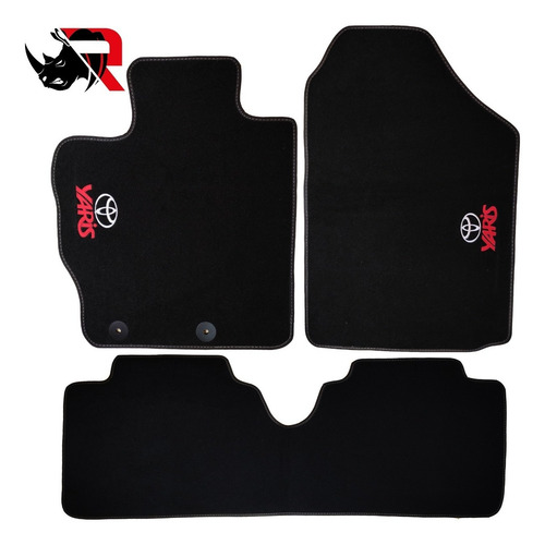 Imagen 5 de 5 de Tapete De Alfombra Automotriz Compatible Con Yaris Toyota