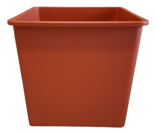 Maceta Cubo Plastico Matri N 20 Color Terracota