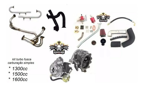 Kit Turbo Fusca Carburação Simples Ou Injeção Kombi