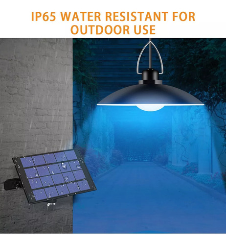 Colgantes De Luz Solar Con Panel Automático Regulable
