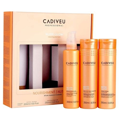 Cadiveu Nutri Glow Kit De Limpeza Home Care 3 Produtos