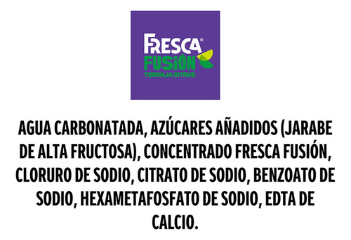 Pack x6 Refrescos Sabor a Toronja 235ml c/u Fresca Fusión