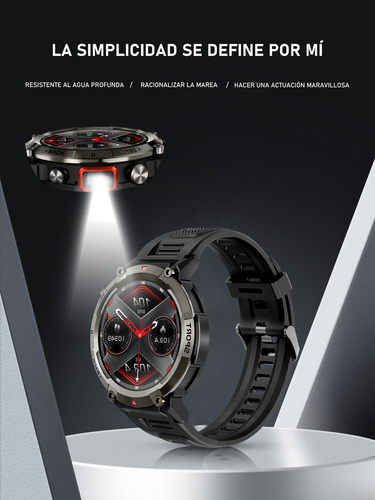Reloj Inteligente S100 Para Hombre, Reloj Deportivo Con Led