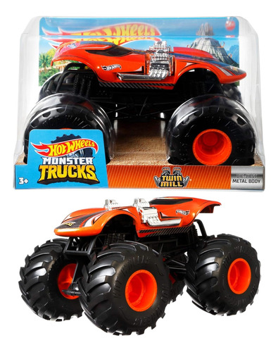 Vehículo Hot Wheels Monster Truck A Escala 124 De Doble M...