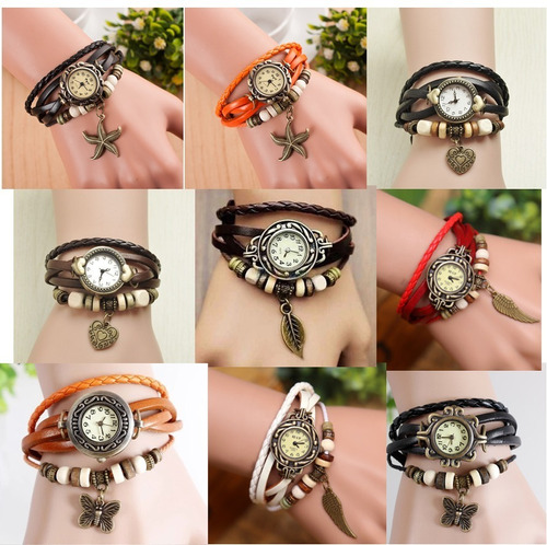 Promoción Relojes Pulsera Dije Vintage Detal Y Por Mayor