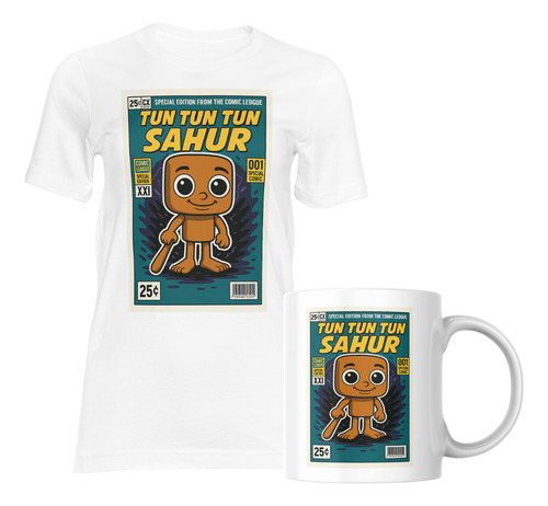 Remera + Taza Sublimada | Tun Tun Tun Sahur 2 | Ideal Regalo
