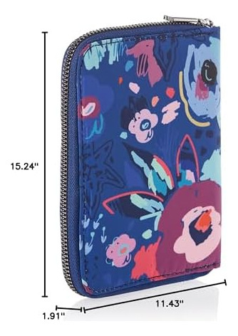 Cartera Con Cremallera Para Pasaporte Con Bloqueo Rfid Trave