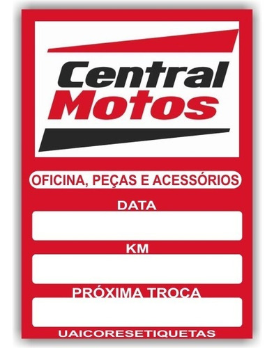 Imagem 5 de 8 de 1.000 Adesivos Troca De Óleo Envio Em 48 Horas