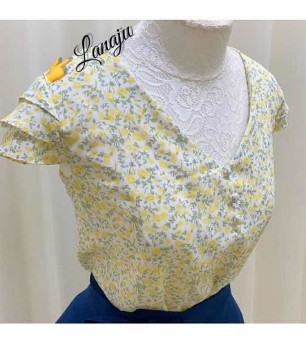 Imagem 1 de 6 de Blusinha Feminina Executiva Branca Florida