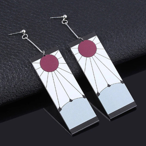 Aretes Tanjiro Kamado Hanafuda Kimetsu No Yaiba Demon Slayer