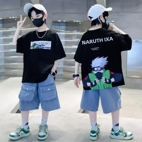 Camiseta Casual Con Estampado De Dibujos Animados De Verano