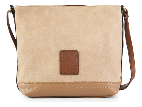 Cartera Bandolera Mediana Cecilia Taupe